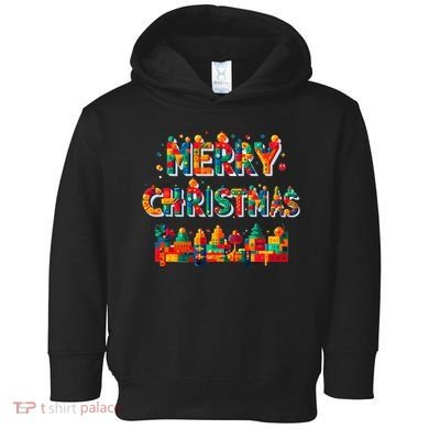 Merry Christmas Master Builder Building Bricks Blocks Lovers Toddler Hoodie
