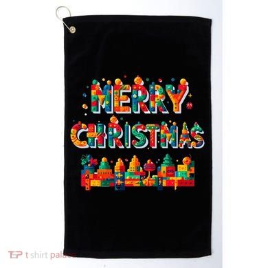 Merry Christmas Master Builder Building Bricks Blocks Lovers Golf Towel
