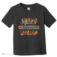 Merry Christmas Master Builder Building Bricks Blocks Lovers Toddler T-Shirt thumb 0