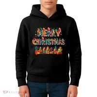Merry Christmas Master Builder Building Bricks Blocks Lovers Kids Hoodie thumb 4