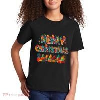 Merry Christmas Master Builder Building Bricks Blocks Lovers Kids T-Shirt thumb 2