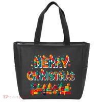 Merry Christmas Master Builder Building Bricks Blocks Lovers Tote Bag thumb 0