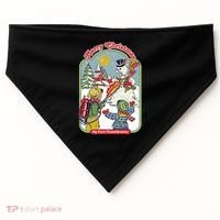 Merry Christmas My First Flamethrower USA-Made Doggie Bandana thumb 0