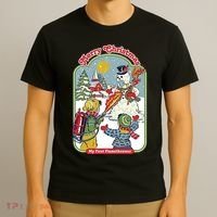 Merry Christmas My First Flamethrower T-Shirt thumb 3