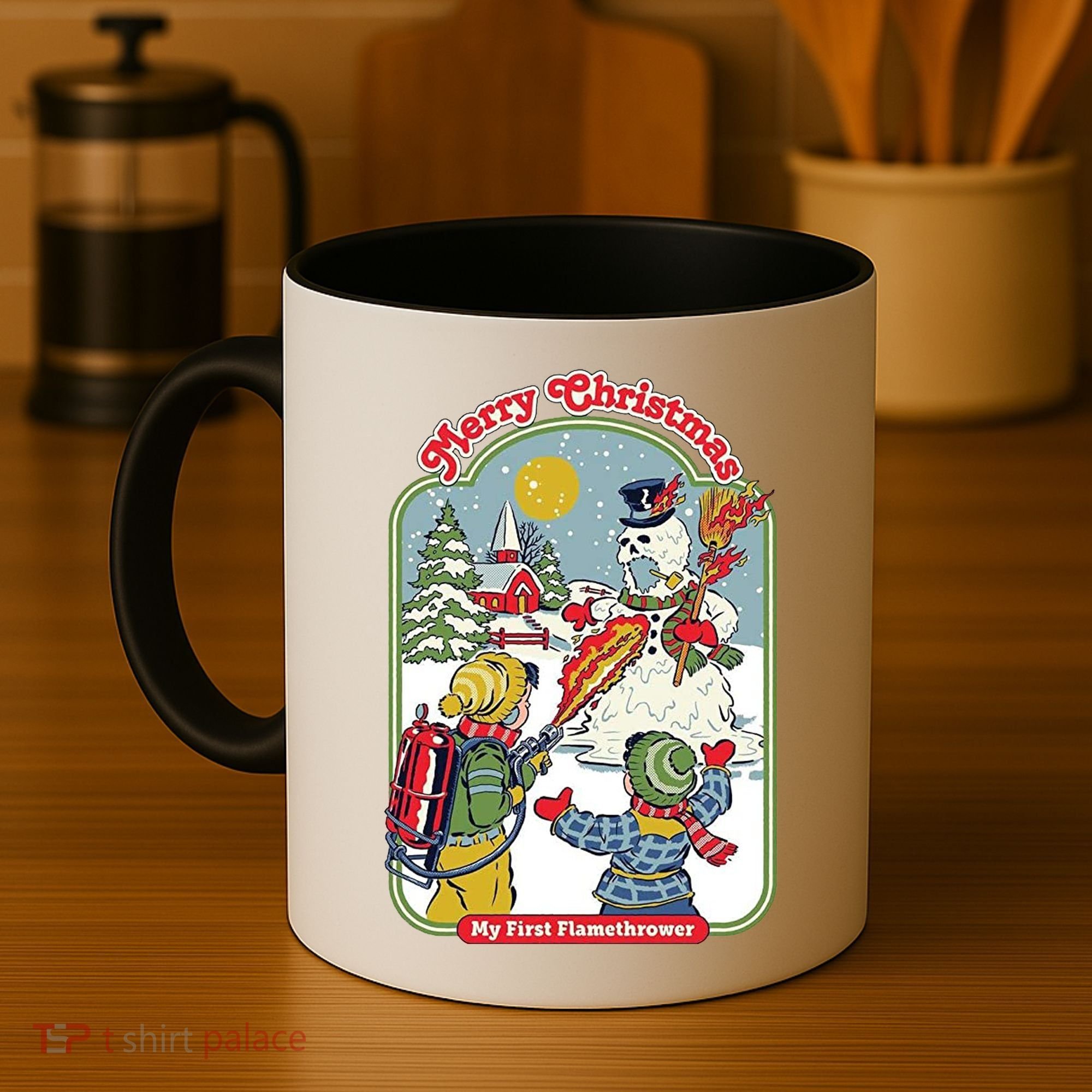 Merry Christmas My First Flamethrower Coffee Mug
