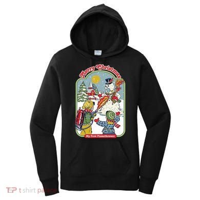 Merry Christmas My First Flamethrower Women's Hoodie