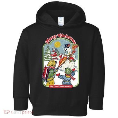 Merry Christmas My First Flamethrower Toddler Hoodie