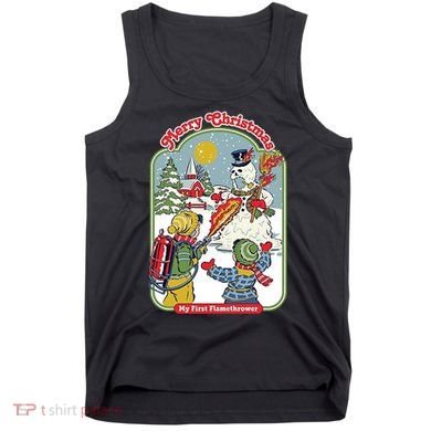 Merry Christmas My First Flamethrower Tank Top