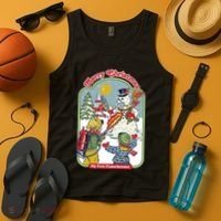 Merry Christmas My First Flamethrower Tank Top thumb 4
