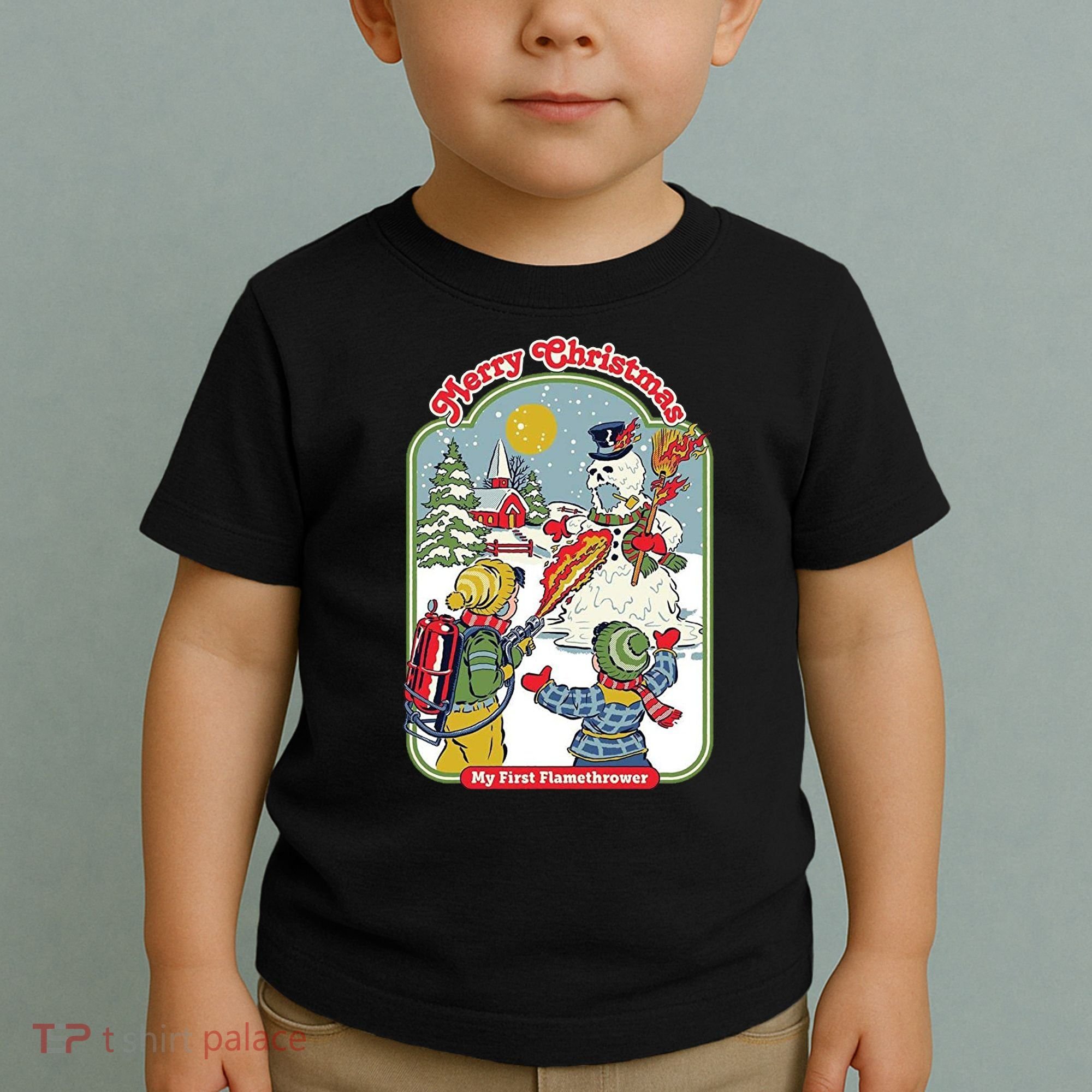 Merry Christmas My First Flamethrower Toddler T-Shirt
