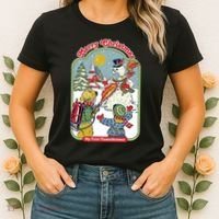 Merry Christmas My First Flamethrower Women's T-Shirt thumb 2