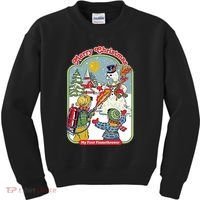 Merry Christmas My First Flamethrower Kids Sweatshirt thumb 0