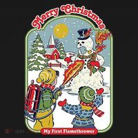 Merry Christmas My First Flamethrower Kids Sweatshirt thumb 2