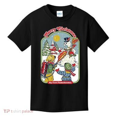 Merry Christmas My First Flamethrower Kids T-Shirt
