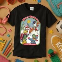 Merry Christmas My First Flamethrower Kids T-Shirt thumb 3