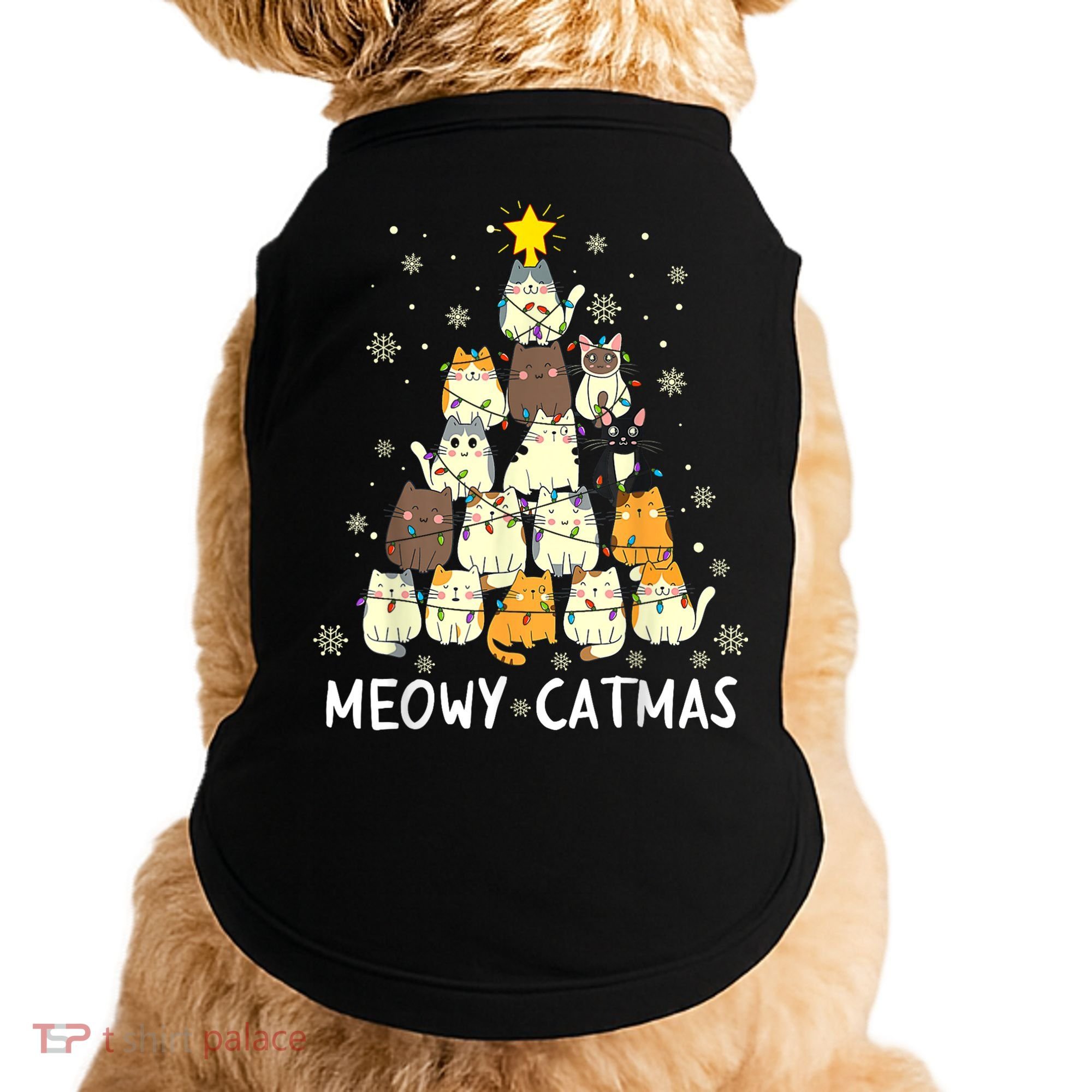 Meowy Catmas Doggie Tank