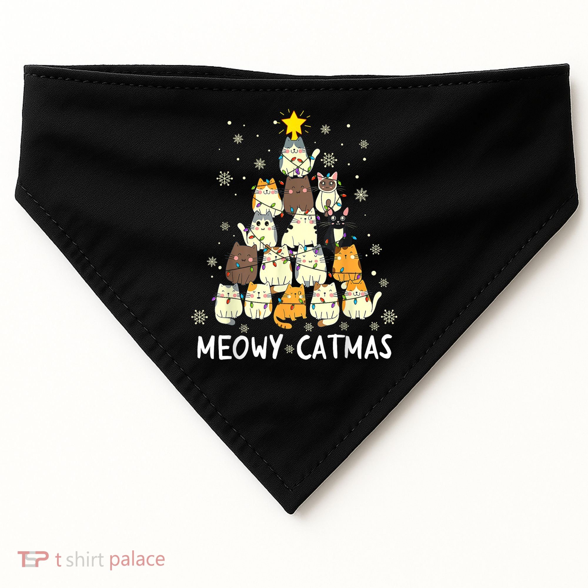 Meowy Catmas USA-Made Doggie Bandana