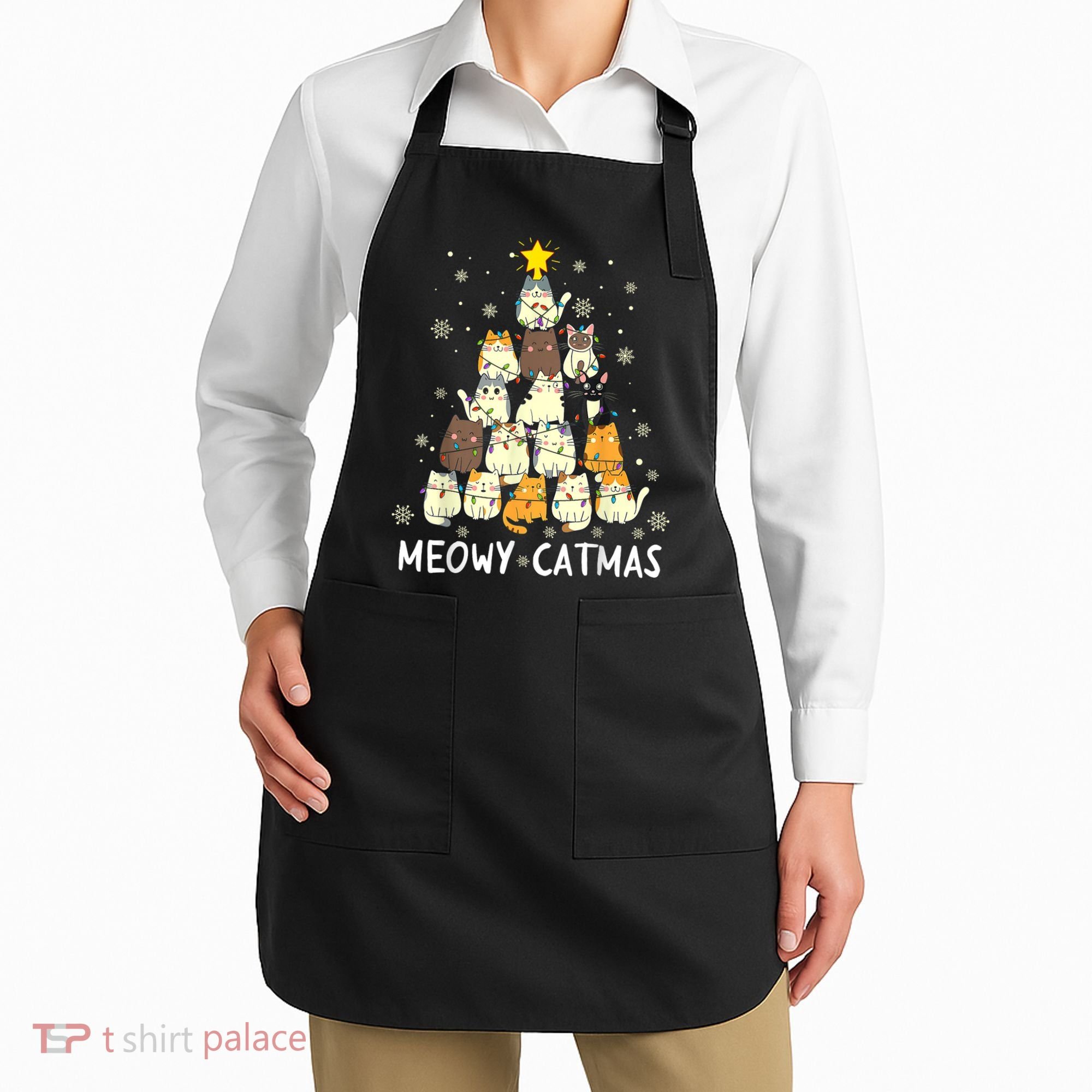 Meowy Catmas Apron