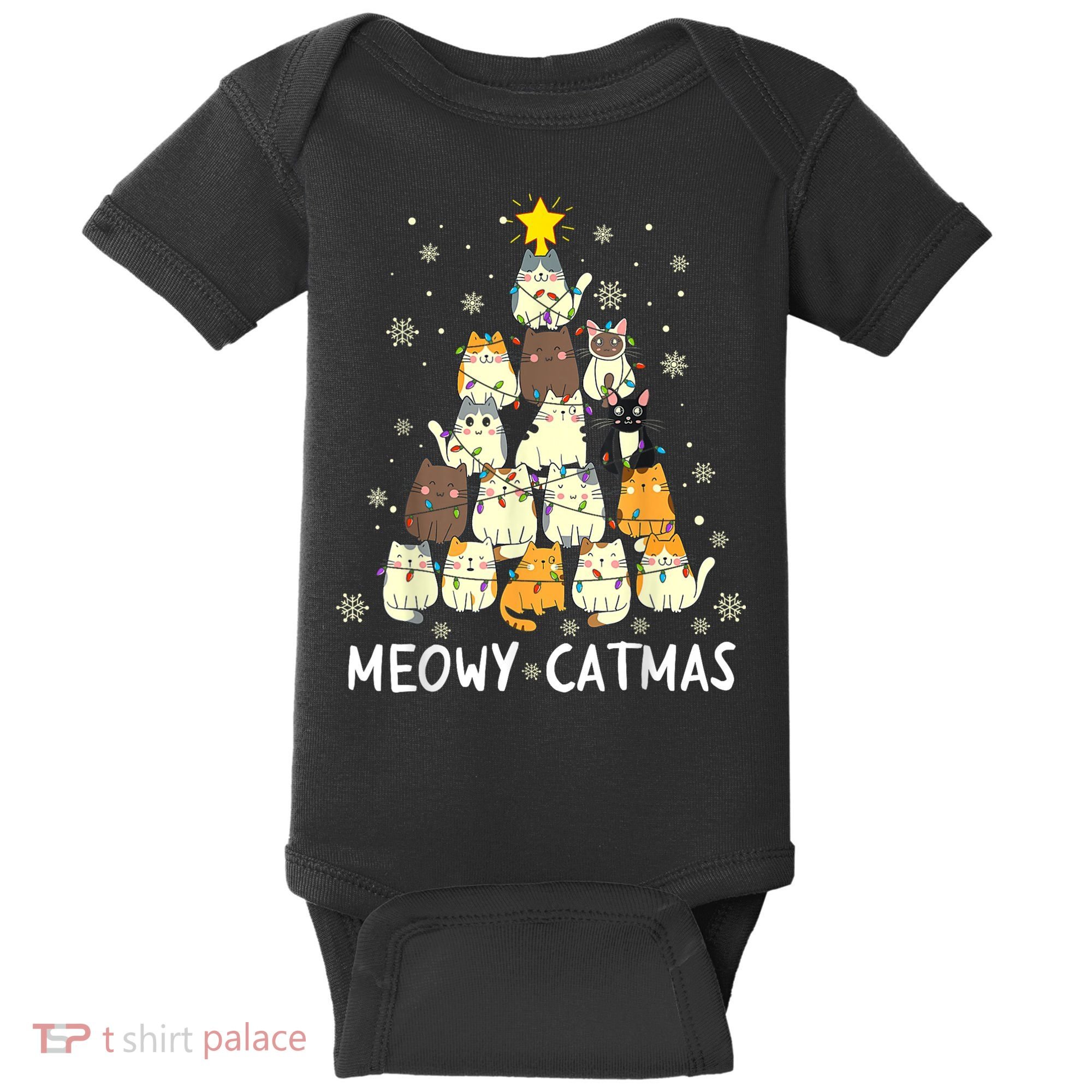 Meowy Catmas Baby Bodysuit
