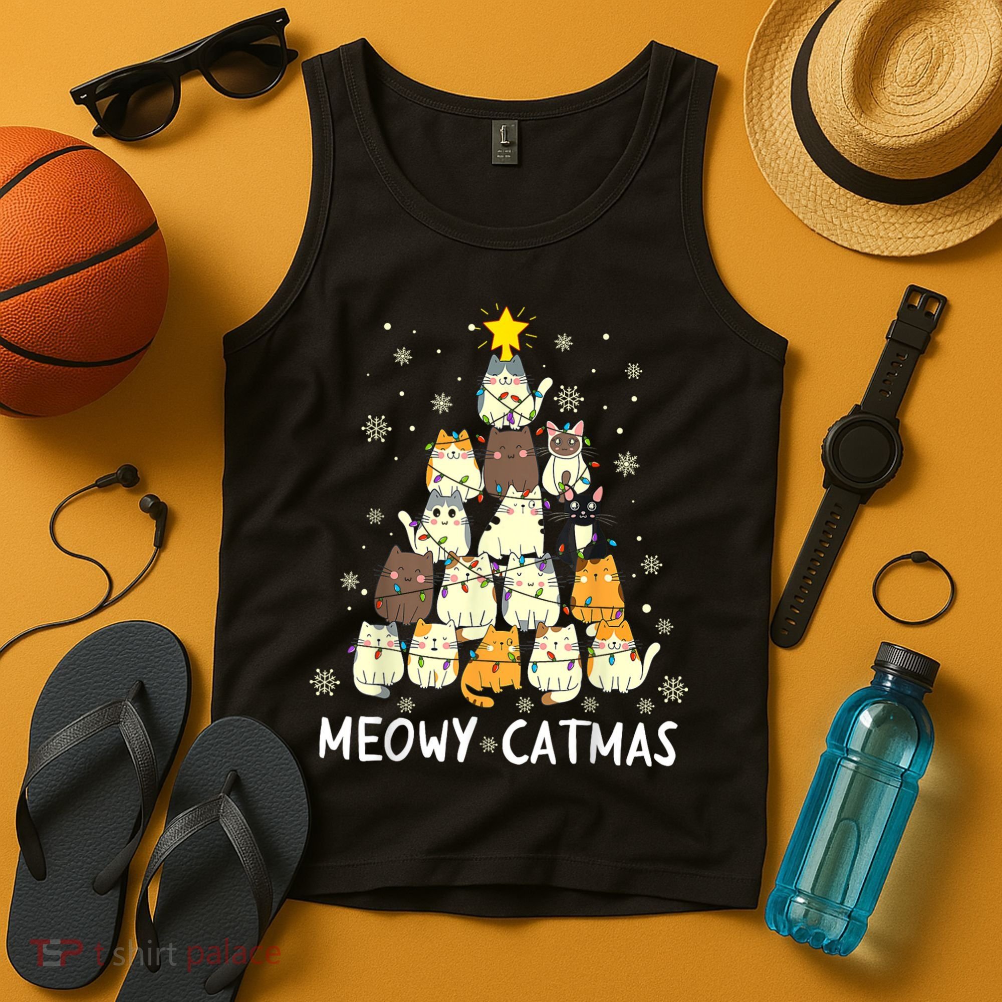 Meowy Catmas Tank Top