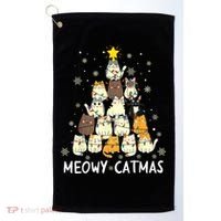 Meowy Catmas Golf Towel thumb 0