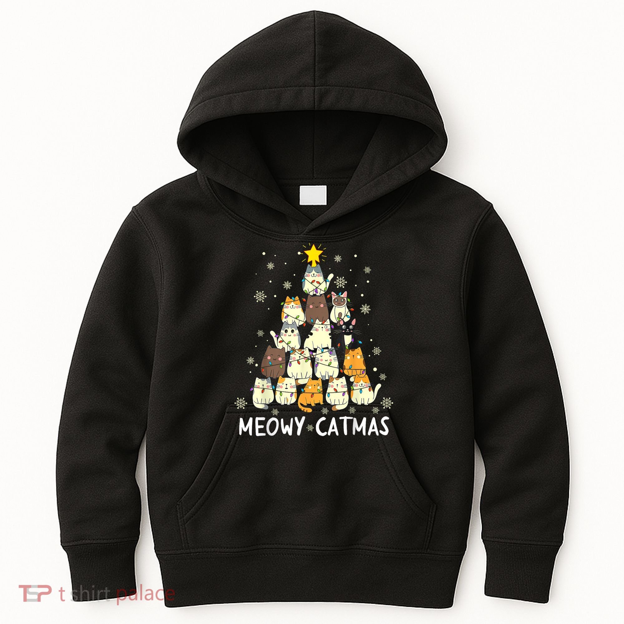 Meowy Catmas Kids Hoodie