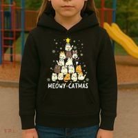 Meowy Catmas Kids Hoodie thumb 3