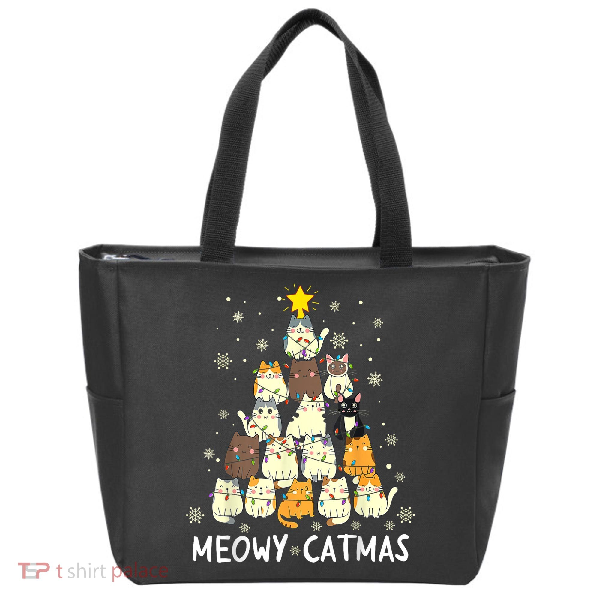 Meowy Catmas Tote Bag