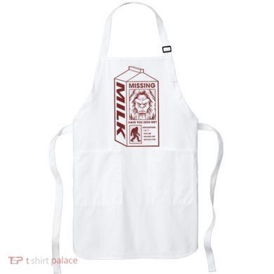 Milk Carton Missing Bigfoot Apron