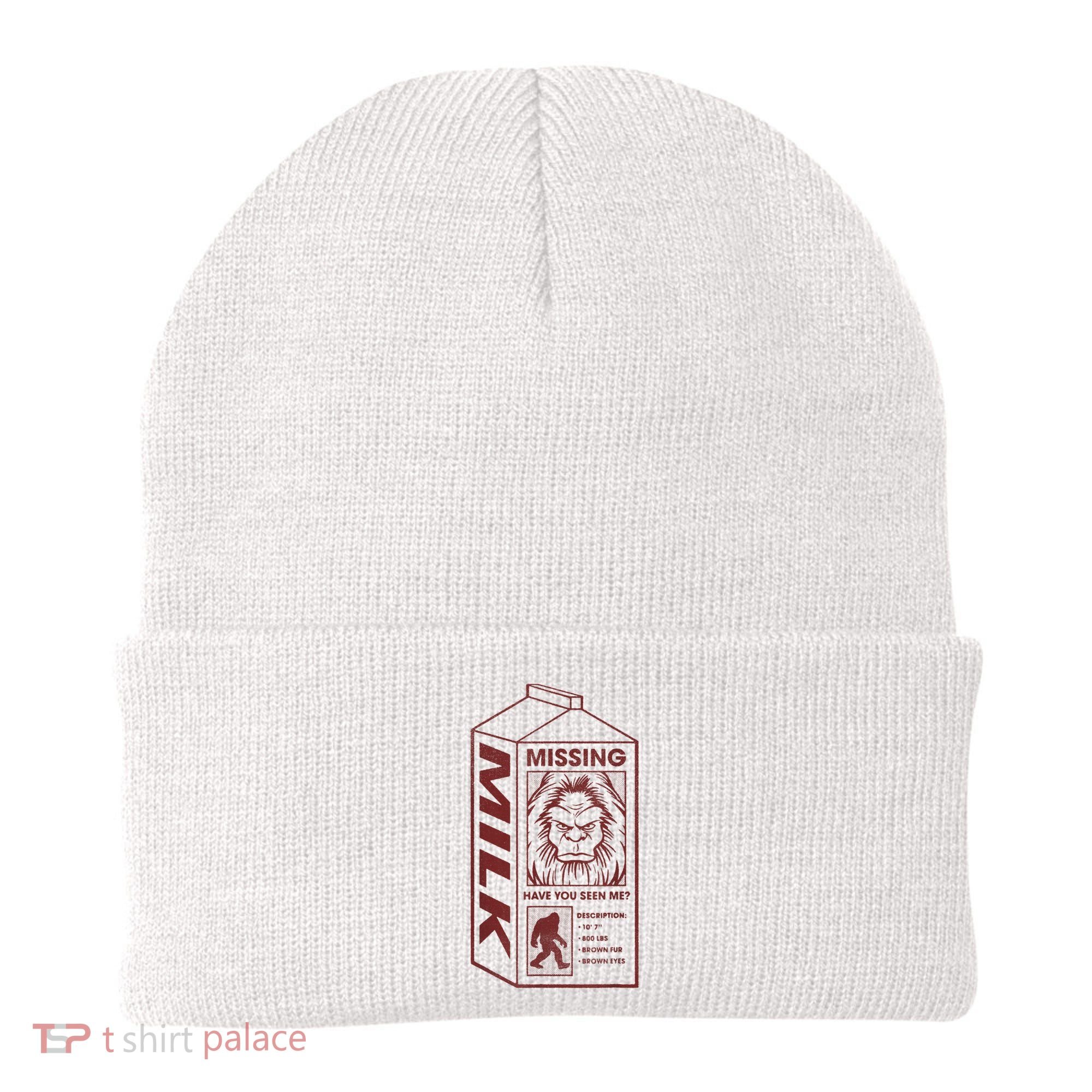 Milk Carton Missing Bigfoot Beanie
