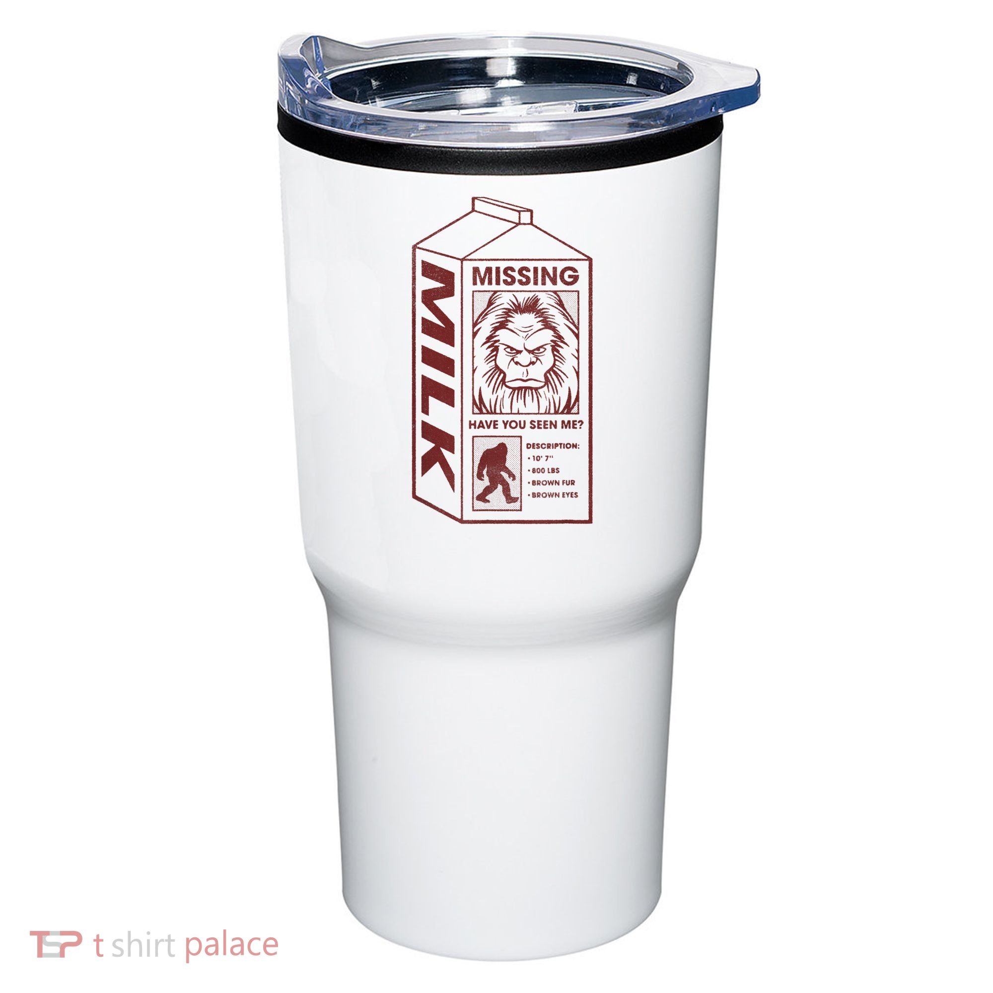 Milk Carton Missing Bigfoot Tumbler