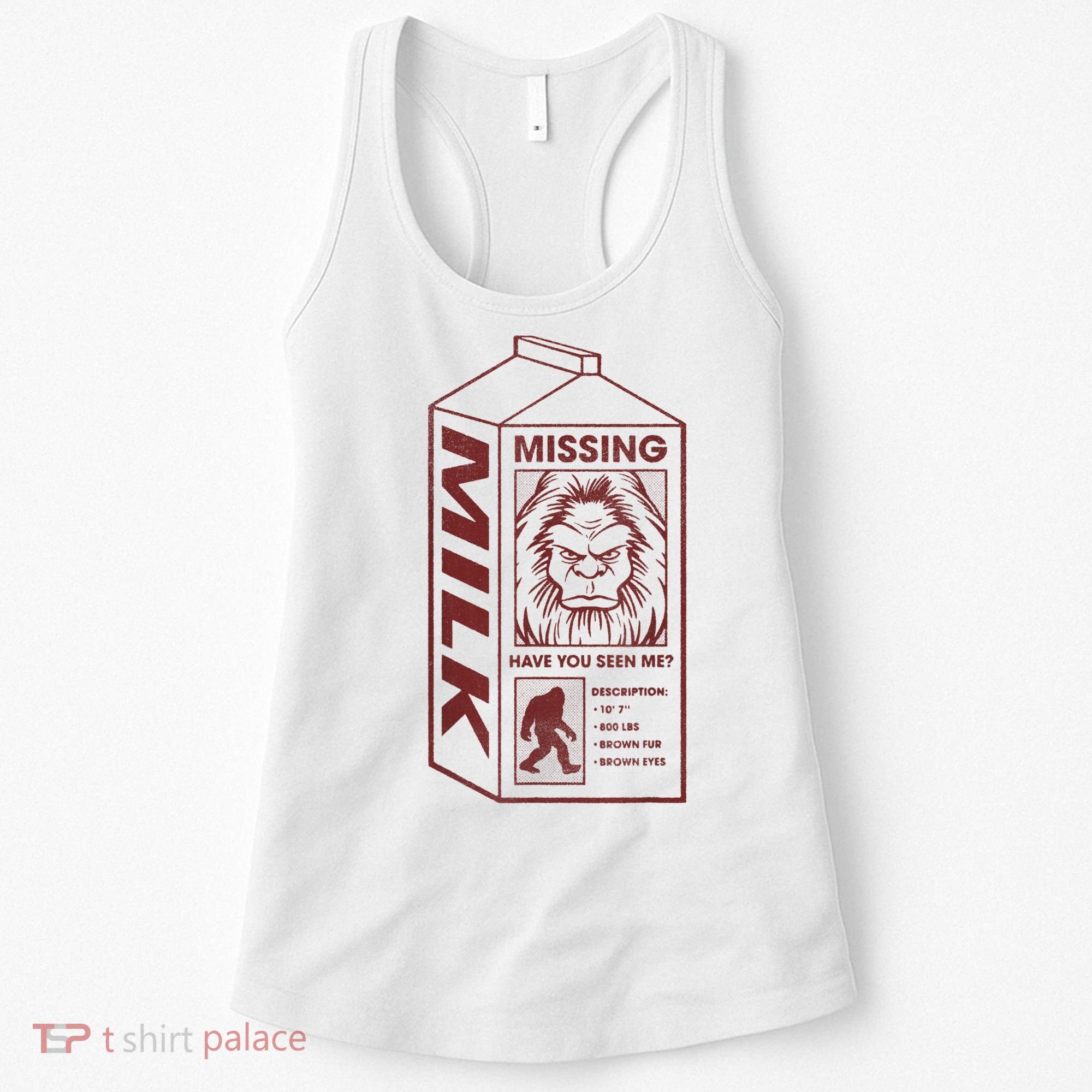 Milk Carton Missing Bigfoot Women's Tank Top