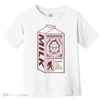 Milk Carton Missing Bigfoot Toddler T-Shirt thumb 0