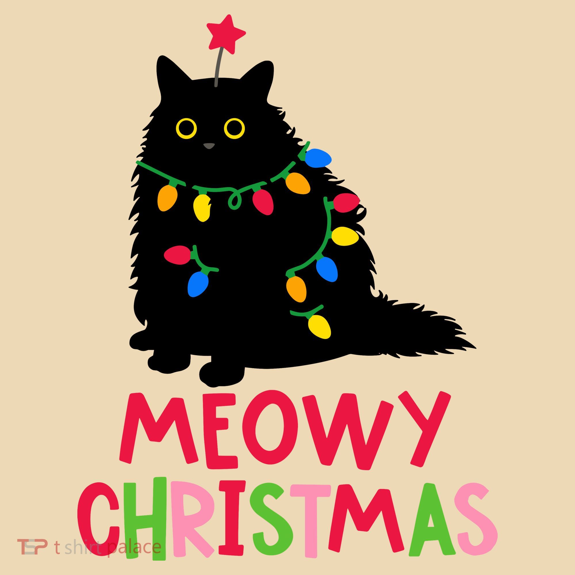 Meowy Christmas Tote Bag