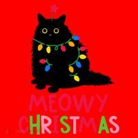 Meowy Christmas Santa Hat thumb 1