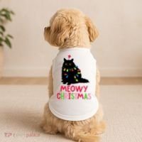 Meowy Christmas Doggie Tank thumb 2