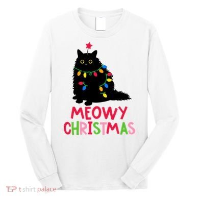 Meowy Christmas Long Sleeve Shirt