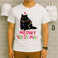 Meowy Christmas T-Shirt thumb 6