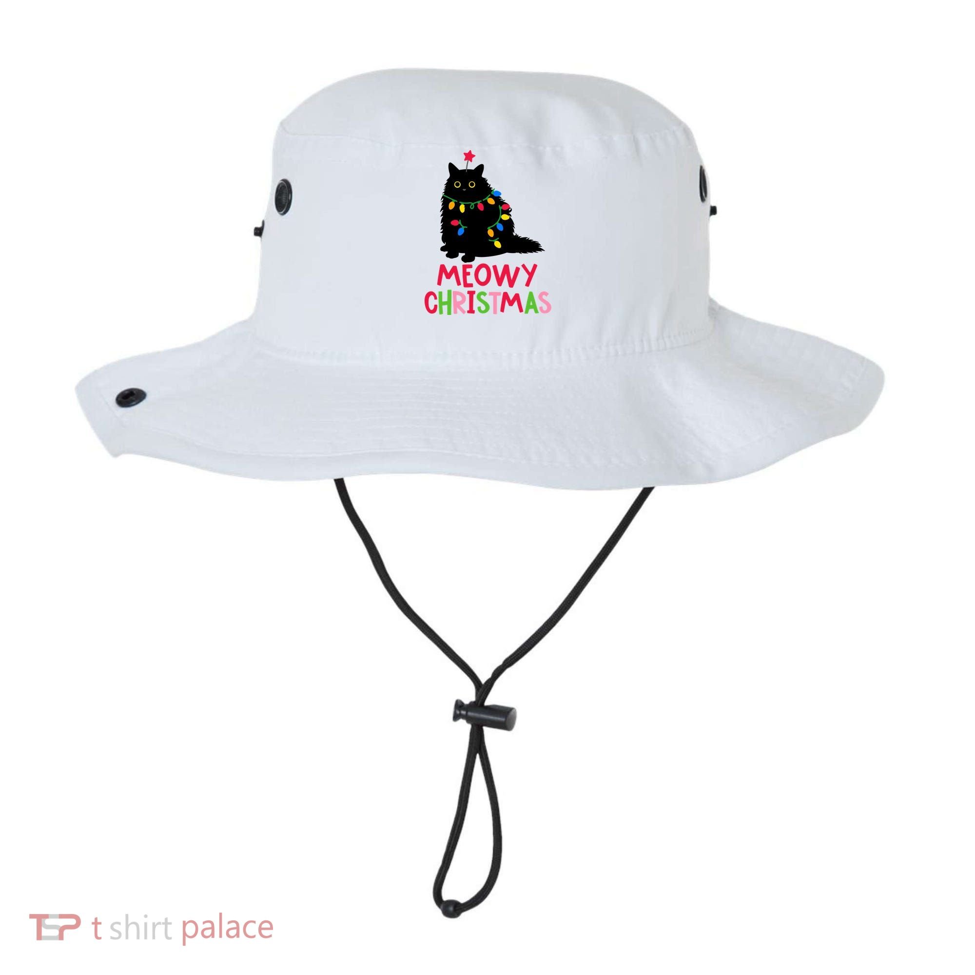 Meowy Christmas Bucket Hat