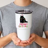Meowy Christmas Tumbler thumb 2