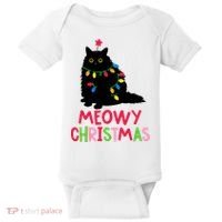 Meowy Christmas Baby Bodysuit thumb 0