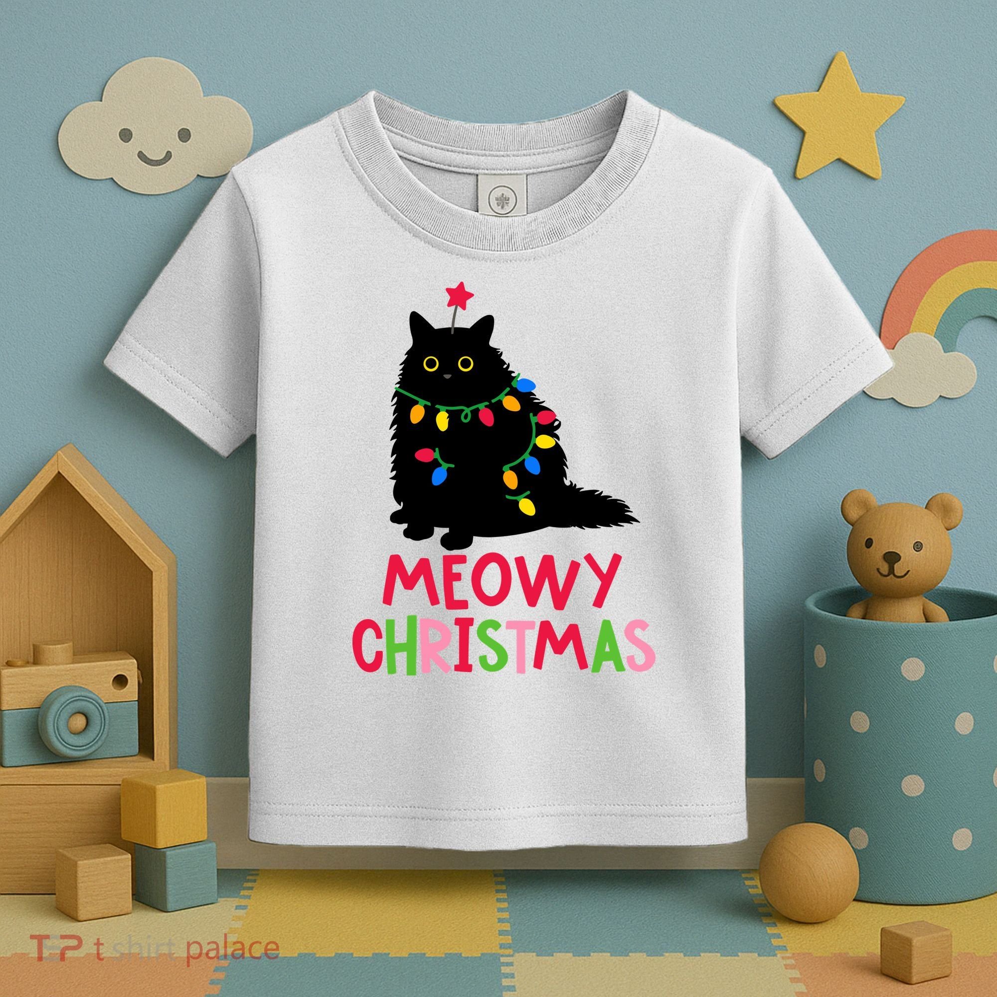 Meowy Christmas Toddler T-Shirt