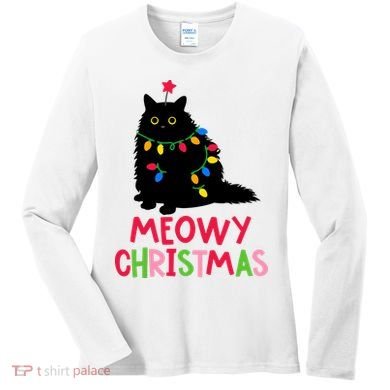 Meowy Christmas Women's Long Sleeve Shirt