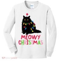 Meowy Christmas Kids Long Sleeve Shirt thumb 0