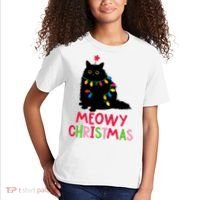 Meowy Christmas Kids T-Shirt thumb 2