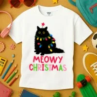 Meowy Christmas Kids T-Shirt thumb 3