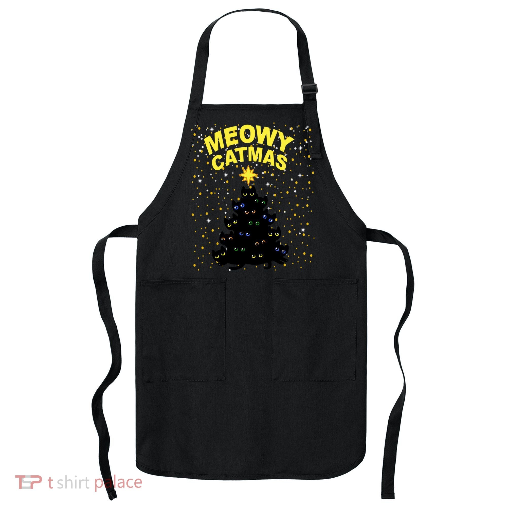 Meowy Christmas Apron