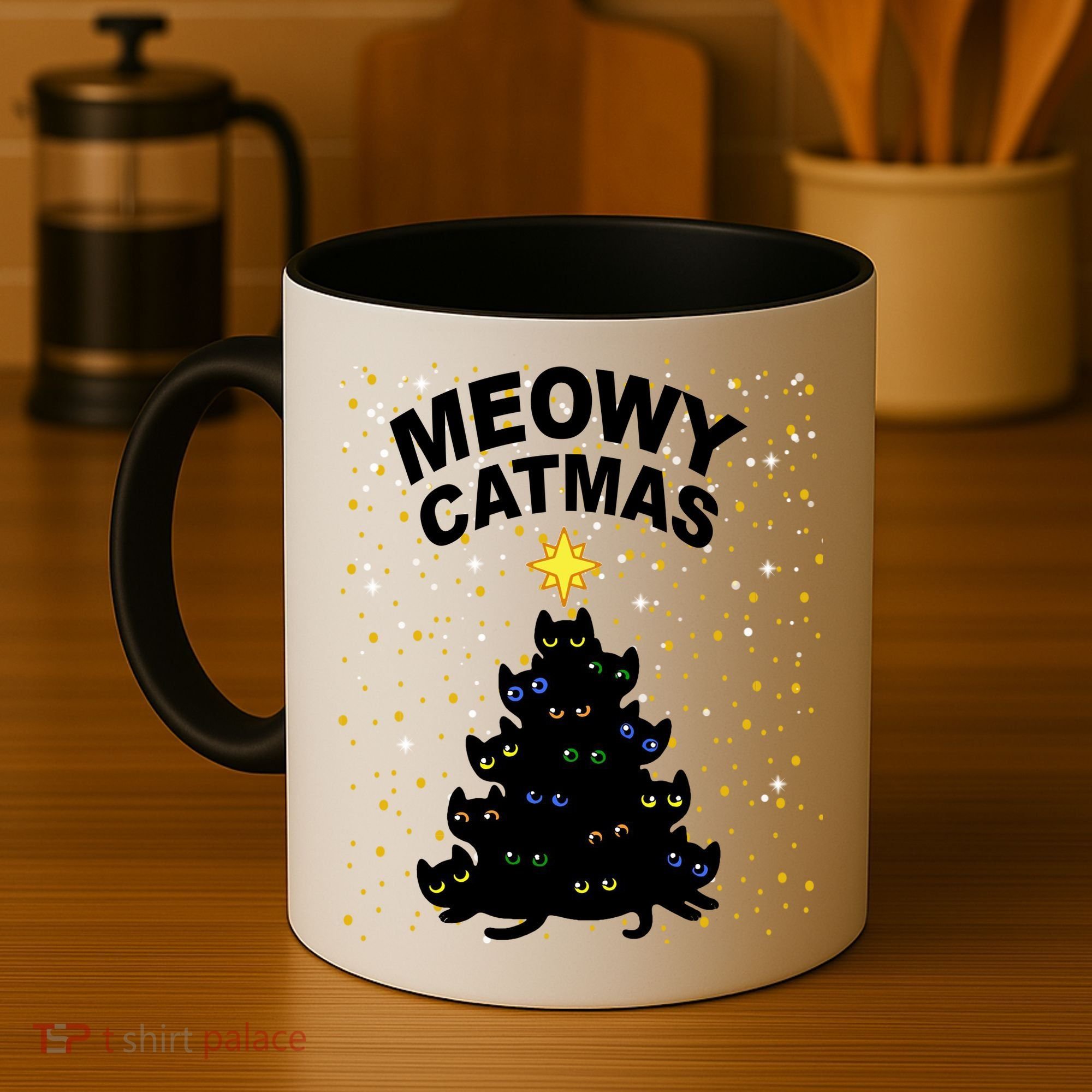Meowy Christmas Coffee Mug
