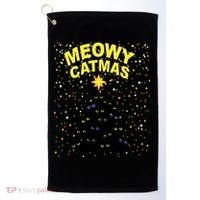 Meowy Christmas Golf Towel thumb 0