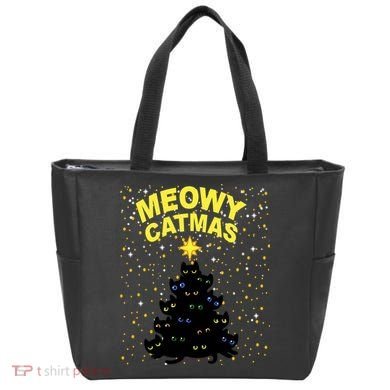 Meowy Christmas Tote Bag